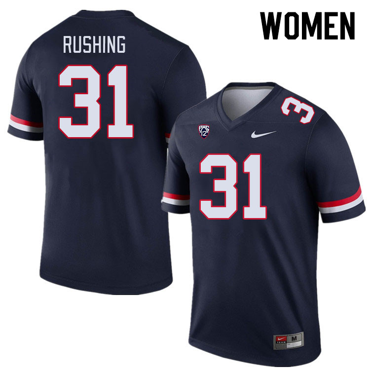 Women #31 Cruz Rushing Arizona Wildcats College Football Jerseys Stitched-Navy - Click Image to Close